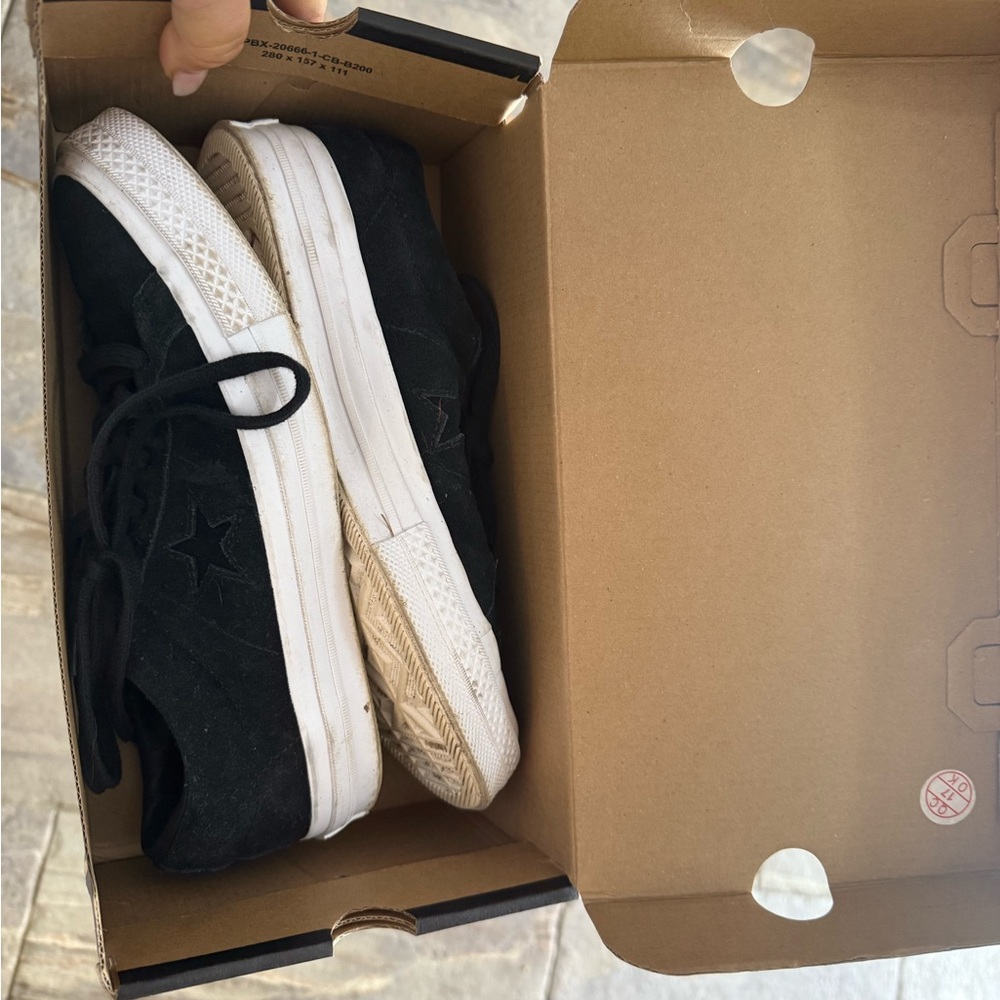 Converse One Star Black and White Sneakers